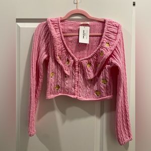 Sunday up cropped cardigan